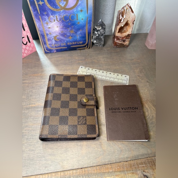 Louis Vuitton Brown Damier Ebene Notebook Cover with Snap - Picture 2 of 14